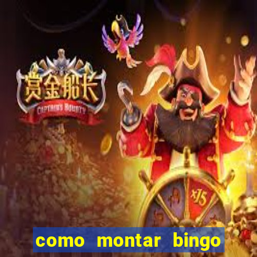 como montar bingo brinquedos toia